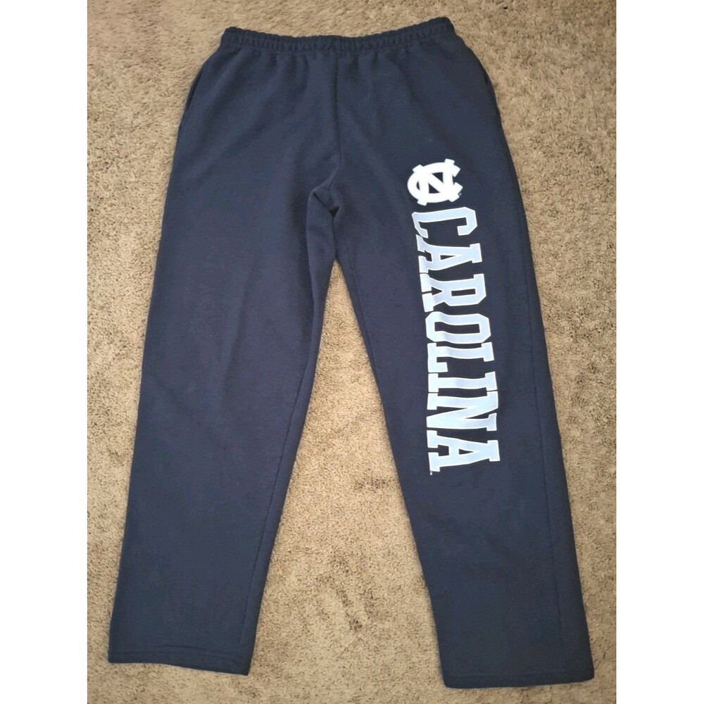 UNC Tar Heels Fleece Sweatpants Size XL Blue Mens Women's Unisex Drawstring